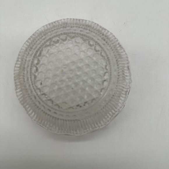 Vintage Bartlett Collins St Genevieve Clear Nappy Bowl Small 4 1/2" - Picture 3 of 3